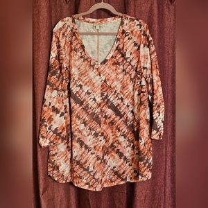 NWT Plus Size Cotton Tye Dye T-shirt 26/28